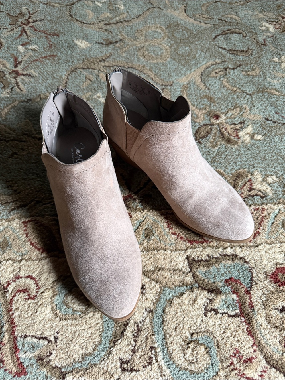 Carlos Santana Malika Comfortable Women's Vegan Suede Ankle Bootie